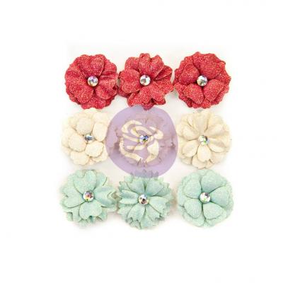 Prima Marketing Midnight Garden Flowers Embellishments - 11th Hour